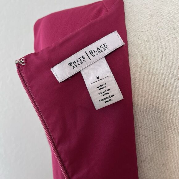White House Black Market Women’s Sheath Dress Pink Size 8 OfficeCore Corpcore - Picture 6 of 10